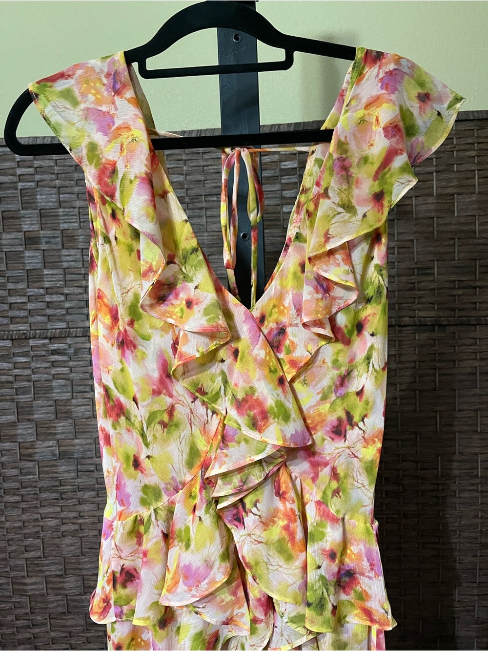 MISA Los Angeles Claudita Dress in Golden Flora – Size Small (Fits Up to Medium) - Picture 7 of 10